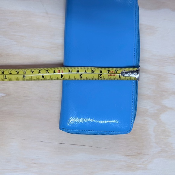 HOBO Turquoise Leather Zip Around Wallet Continental Organizer aqua - Picture 16 of 16